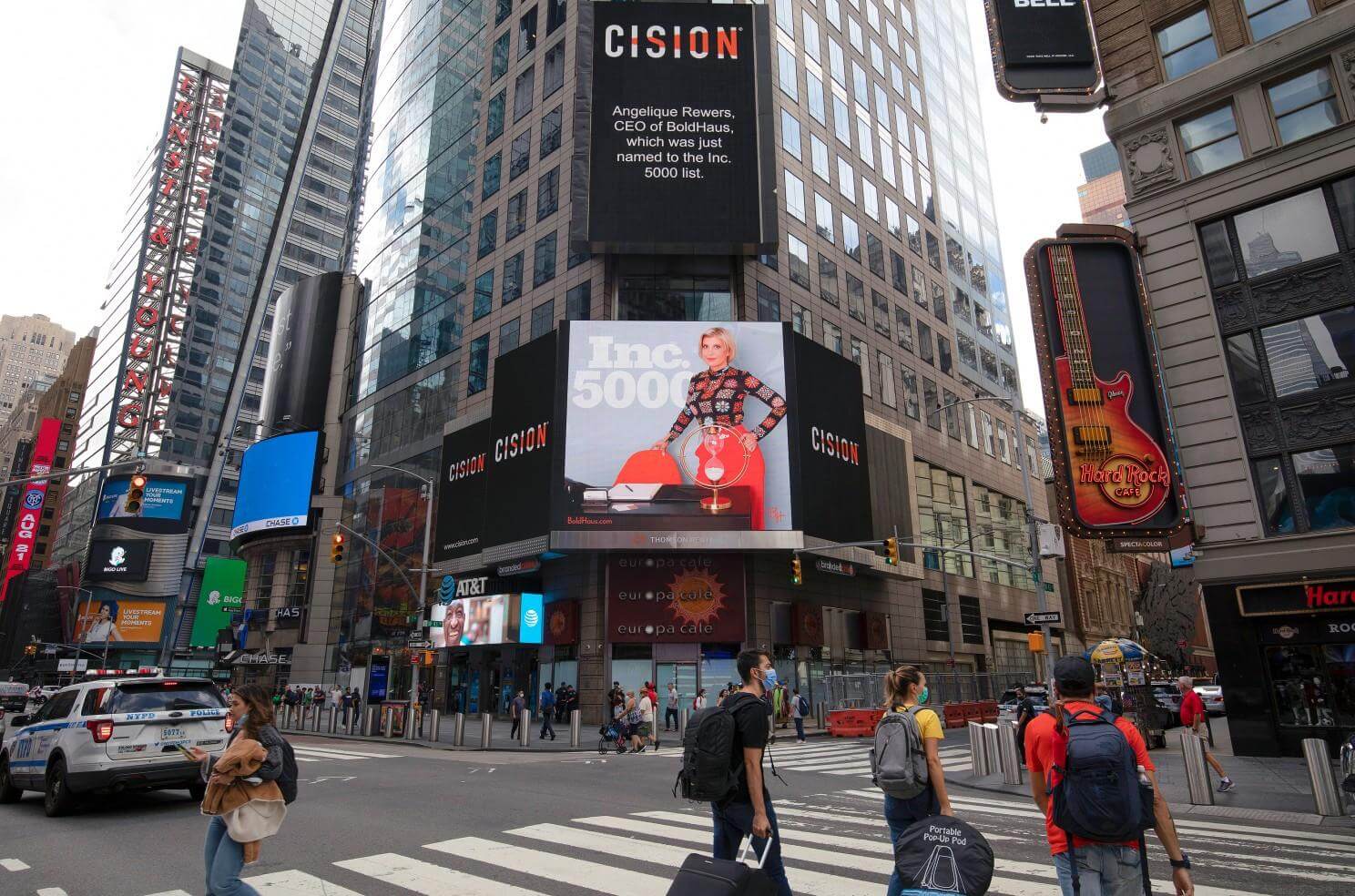 Featured in Times Square