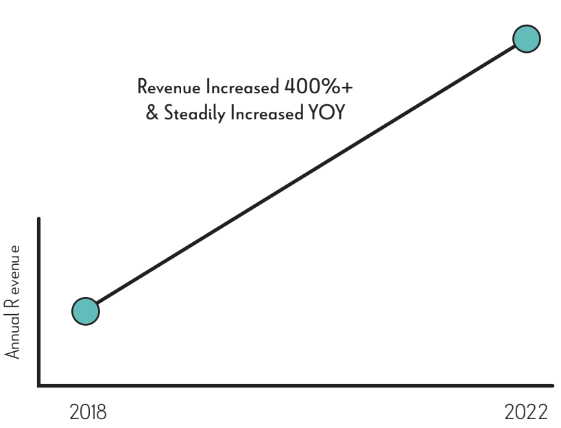 Annual revenue graphic